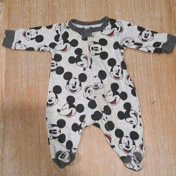 Mickey Mouse Baby Onesie PJs Disney Baby (0-3 months) - Picture 1 of 4